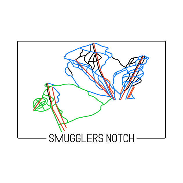 Smugglers Notch Trail Rating Map by ChasingGnarnia