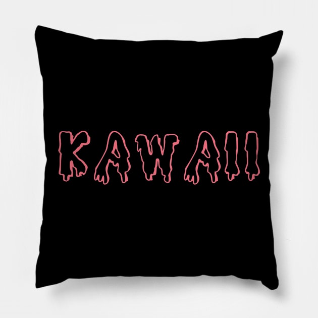 Creepy Kawaii Pillow by daniellecaliforniaa