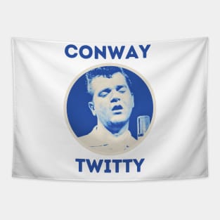 conway twitty || light blue Tapestry