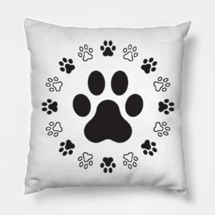 dogs paw Pillow