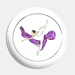 Dance 33 White Purple by PK.digart Pin