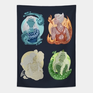 FOUR ELEMENTS GODDESSES Tapestry