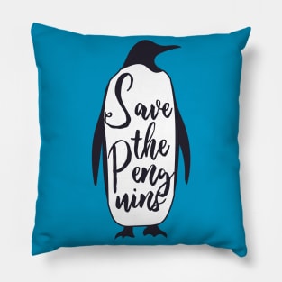 Save the Penguins Pillow