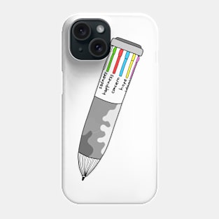 Pencil of emotion Phone Case