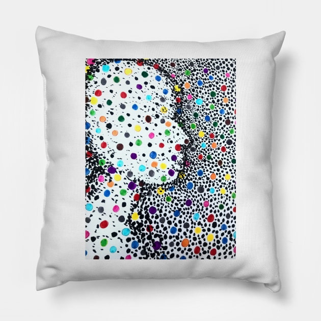 Human Head Pillow by YollieBeeArt