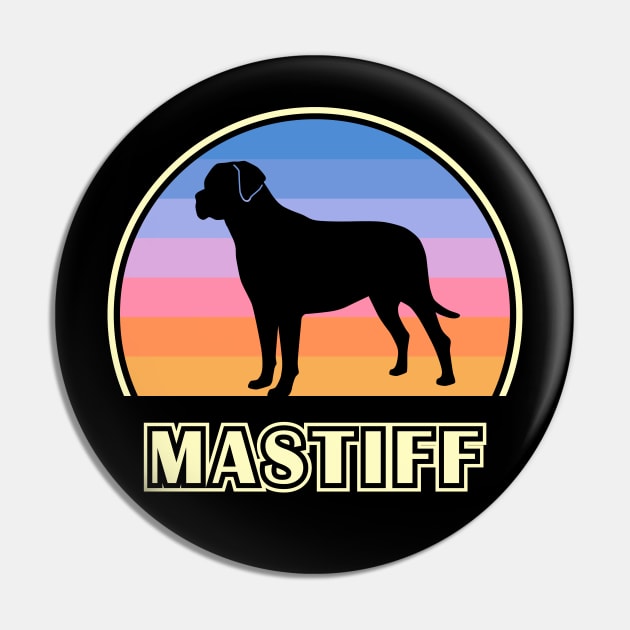 Mastiff Vintage Sunset Dog Pin by millersye