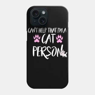 Cat Person Tee Phone Case