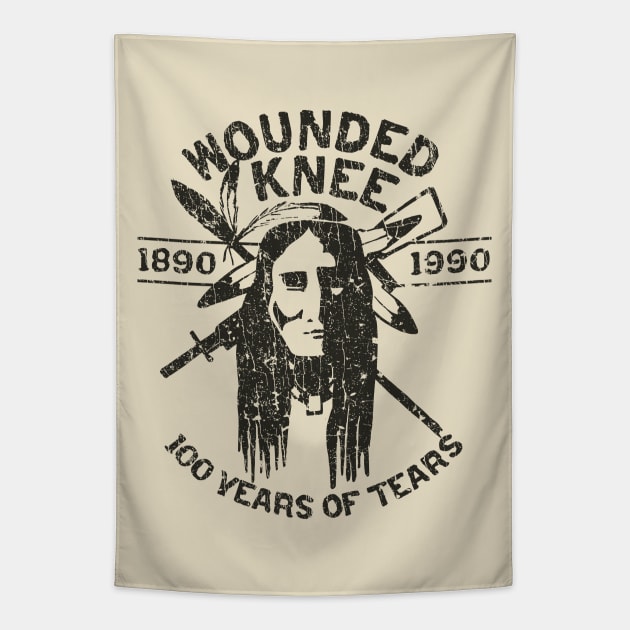 Wounded Knee 1890 - 1990 Tapestry by JCD666