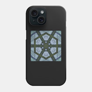 Abstract Sci-fi bio-tech Kaleidoscope pattern (Seamless) 17 Phone Case