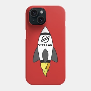 To The Moon Rocket Stellar Phone Case