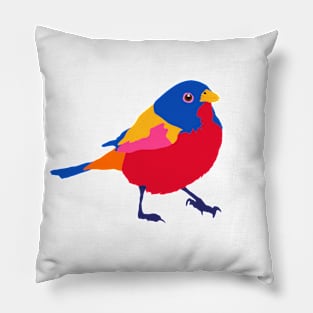 PAINTED BUNTING BIRD Pillow