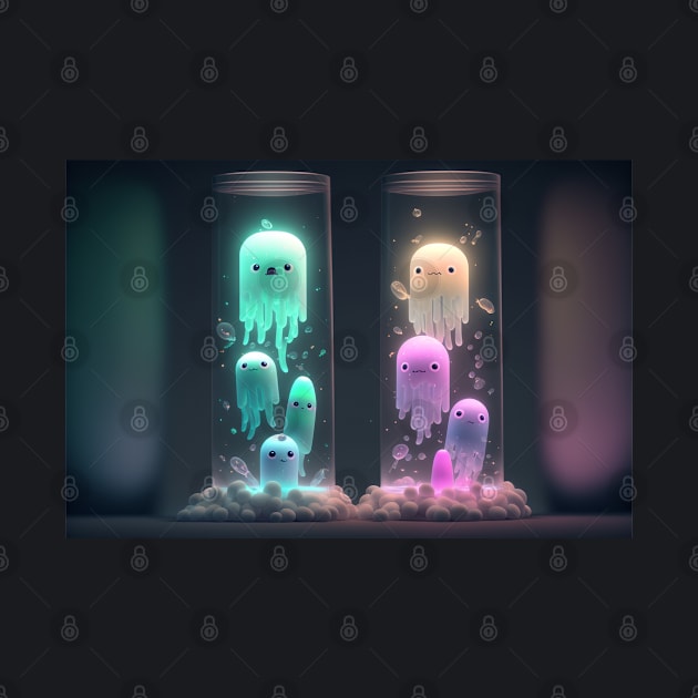 cute bacteria ghosts by cinematic