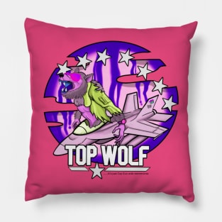 Top Wolf - Toxic Waste Purple Pillow