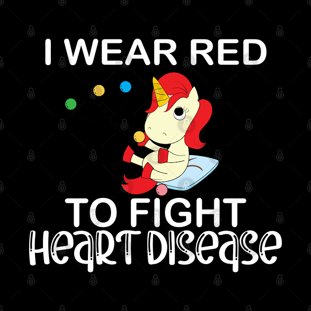 I Wear Red to Fight Heart Disease by YuriArt