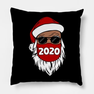 African American Santa Black Christmas - Santa Wearing Mask for women men kids Pillow