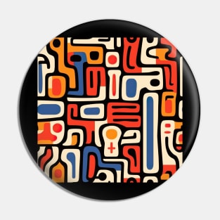 Geometric Popart Design Pin