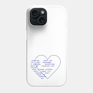 4 letters lyrics Phone Case