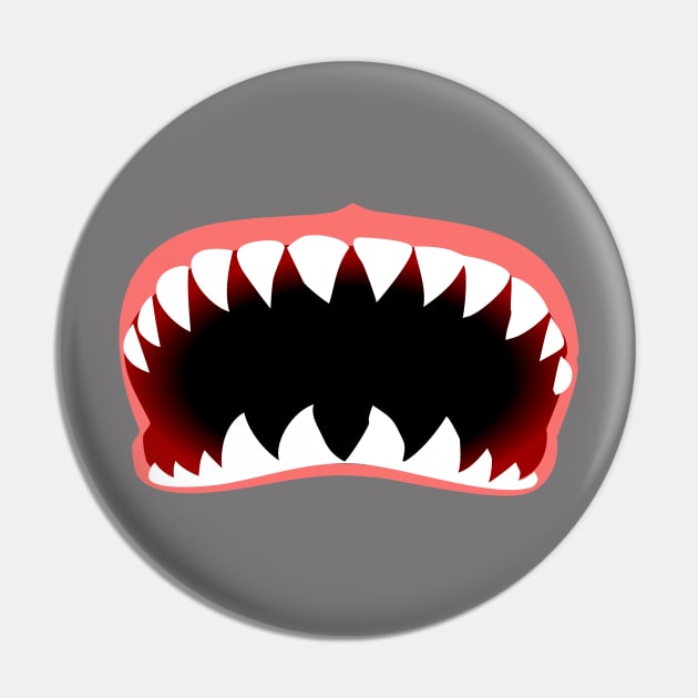 Shark Mouth Pin by Skatee