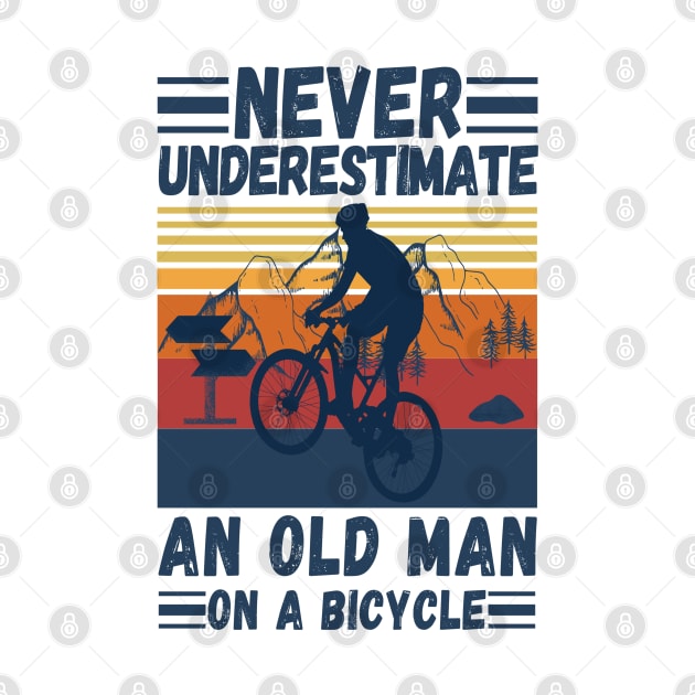 never underestimate an old man on a bicycle by JustBeSatisfied