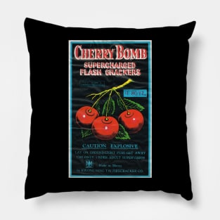 VINTAGE FIRECRACKER CHERRY BOMB Pillow