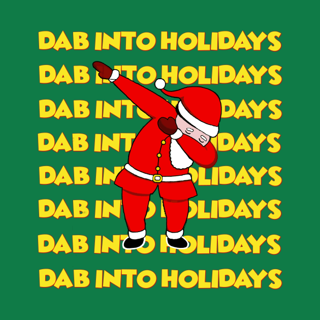 Dab into Holidays - Santa Dabbing - Santa Claus Dab by MADesigns