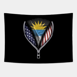 Antiguan & Barbudan Flag  Antigua & Barbuda Flag American Flag Zip Down - Gift for Antiguan & Barbudan From Antigua & Barbuda Tapestry