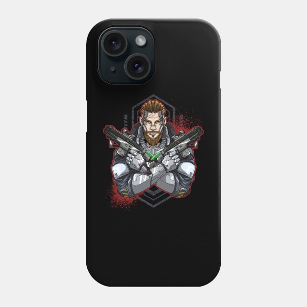 2077 Gunner Cyberpunk Artwork Phone Case by namanyastudios