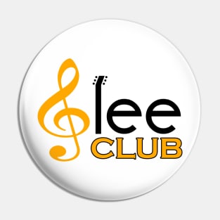 Glee Club Yellow and Black Pin