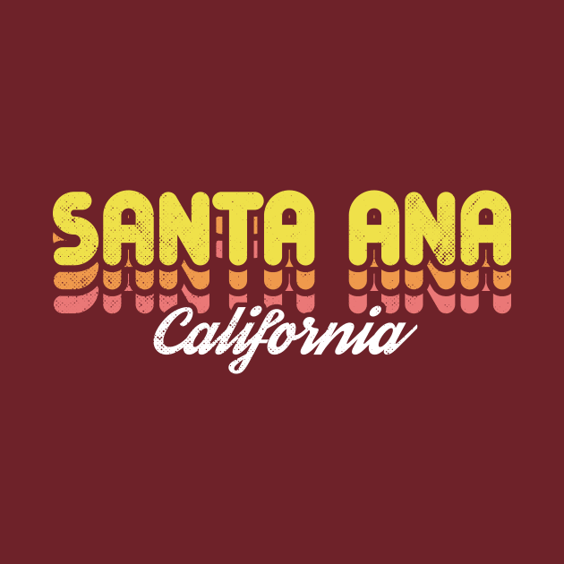 Retro Santa Ana California by rojakdesigns