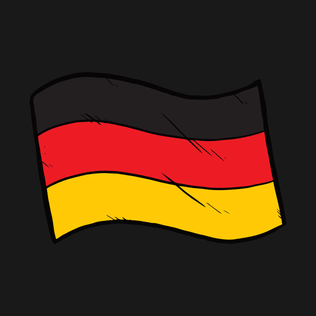 Flag of Germany by Baddest Shirt Co.