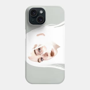 White Hair Phone Case