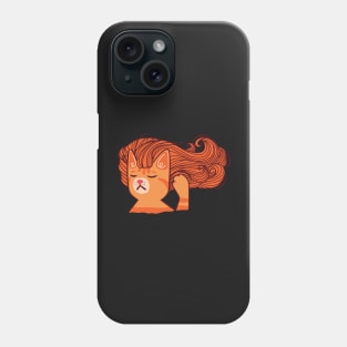 Ginger Cat with  Long Hair Phone Case