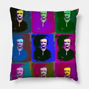 Edgar Allan Poe Pop Art Pillow