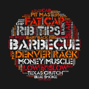 Barbecue T Shirt with 100 Grilling Terms for BBQ Experts T-Shirt