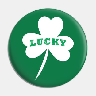 Vintage Style Lucky Clover St Patrick's Day Pin