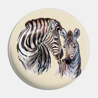 Zebra Wild Art Pin