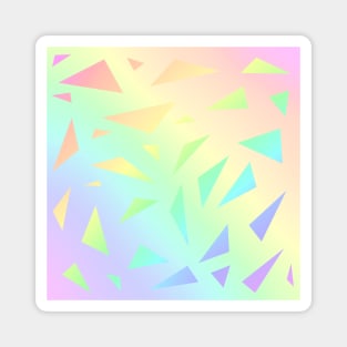 Pastel Gradient Design with Pastel Ombre Triangles! Magnet