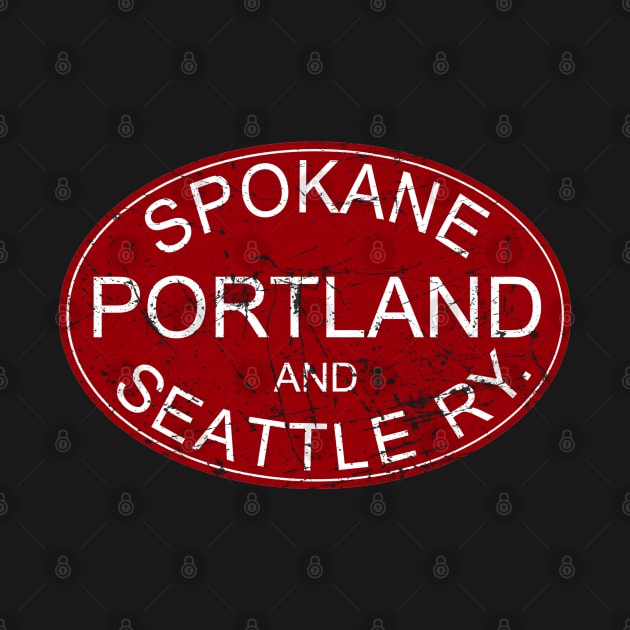 Distressed Spokane, Portland & Seattle Railway by Railway Tees For All