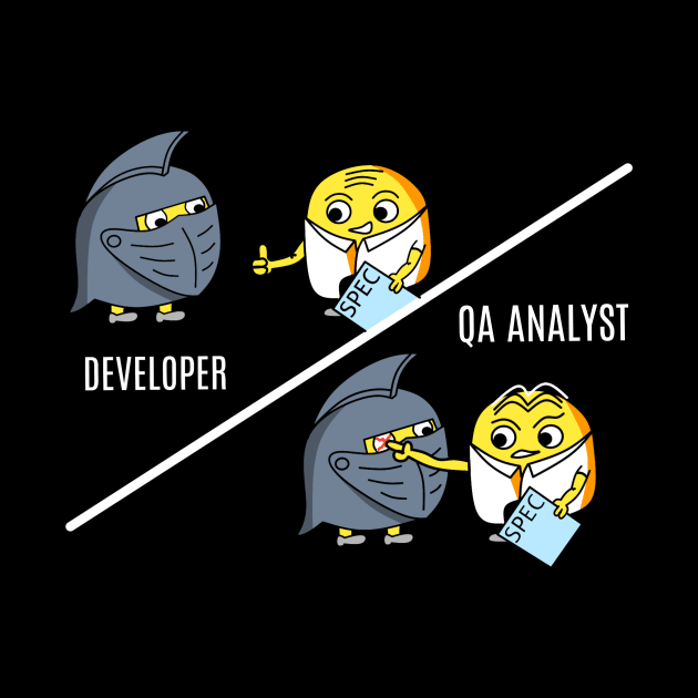 QA analyst evaluating a new design from a developer by manwel_ds