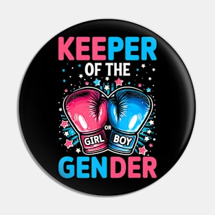 Gender Reveal Keeper Of Gender Boxing Pin