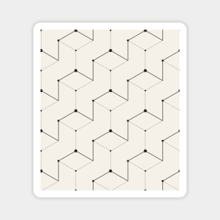 Abstract geometric pattern Magnet