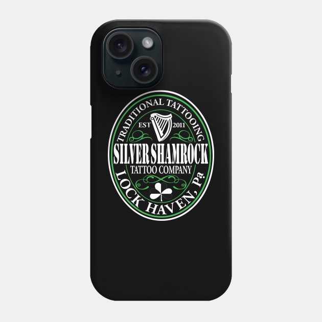 Silver Shamrock Tattoo Company Irish Stout Logo Phone Case by Silver Shamrock Tattoo Company