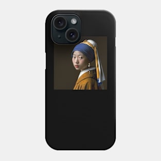 Japanese Girl with a Pearl Earring Phone Case