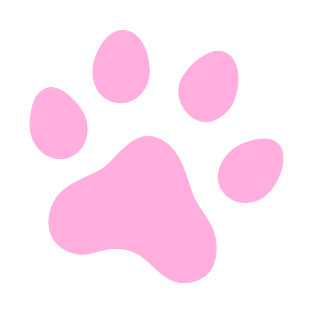 Pink paw print T-Shirt