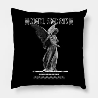 I think, therefore I am. Rene Descartes streetclothing Pillow