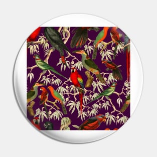 Tropical birds - Purple Pin