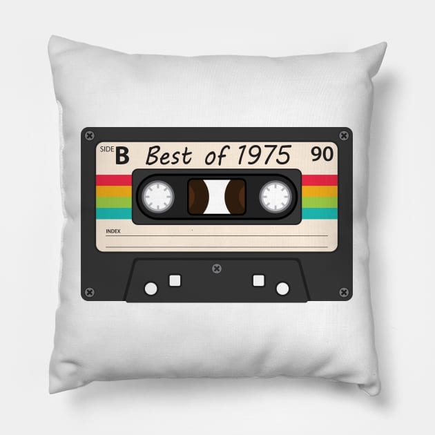 Retro Best of 1975 Pillow by Scott Richards