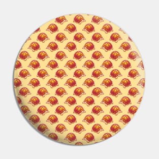 Yellow Orange Turtle Pattern Pin