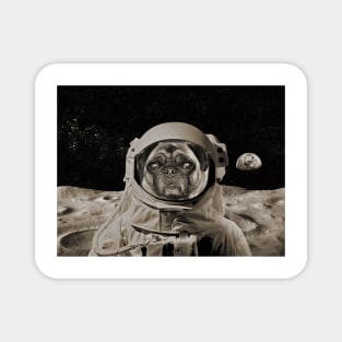 The Astronaut Pug Magnet