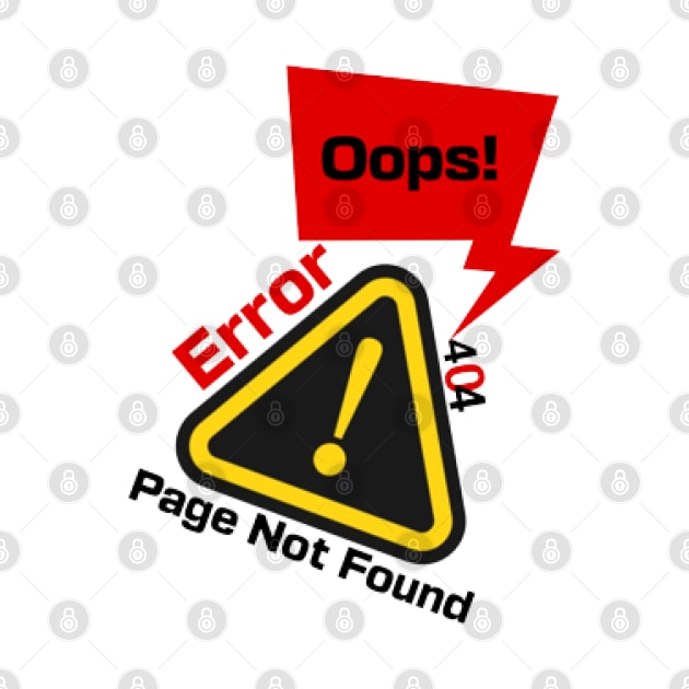 Error Page Not Found 404, Oops Sorry by KoumlisArt
